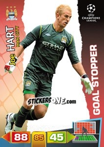 Sticker Joe Hart - UEFA Champions League 2011-2012. Adrenalyn XL n. 286 - Panini