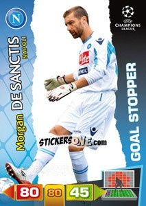 Sticker Morgan De Sanctis - UEFA Champions League 2011-2012. Adrenalyn XL n. 289 - Panini