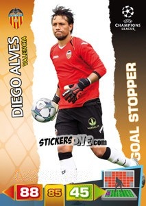 Figurina Diego Alves - UEFA Champions League 2011-2012. Adrenalyn XL - Panini