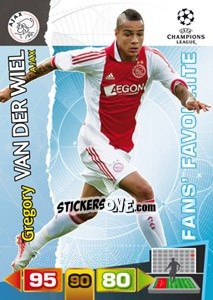 Sticker Gregory van der Wiel - UEFA Champions League 2011-2012. Adrenalyn XL n. 296 - Panini