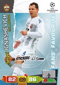 Sticker Sergei Ignashevich - UEFA Champions League 2011-2012. Adrenalyn XL n. 306 - Panini