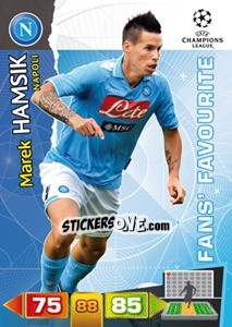 Sticker Marek Hamsik - UEFA Champions League 2011-2012. Adrenalyn XL - Panini