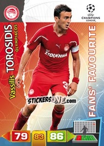 Sticker Vasilis Torosidis - UEFA Champions League 2011-2012. Adrenalyn XL - Panini