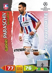 Sticker Gabriel Paraschiv - UEFA Champions League 2011-2012. Adrenalyn XL n. 318 - Panini