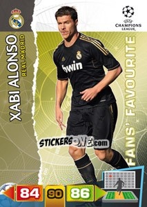 Sticker Xabi Alonso - UEFA Champions League 2011-2012. Adrenalyn XL n. 321 - Panini