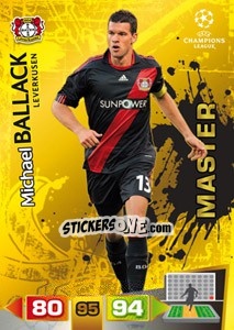 Sticker Michael Ballack - UEFA Champions League 2011-2012. Adrenalyn XL n. 329 - Panini