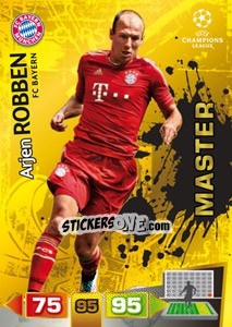 Sticker Arjen Robben - UEFA Champions League 2011-2012. Adrenalyn XL - Panini