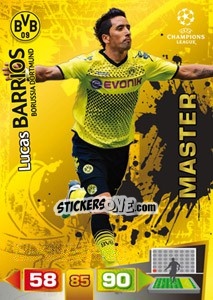 Sticker Lucas Barrios - UEFA Champions League 2011-2012. Adrenalyn XL - Panini