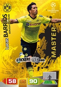 Sticker Lucas Barrios - UEFA Champions League 2011-2012. Adrenalyn XL n. 332 - Panini