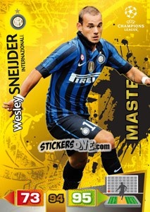 Sticker Wesley Sneijder - UEFA Champions League 2011-2012. Adrenalyn XL - Panini