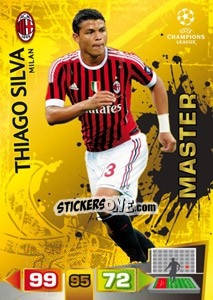 Figurina Thiago Silva - UEFA Champions League 2011-2012. Adrenalyn XL - Panini
