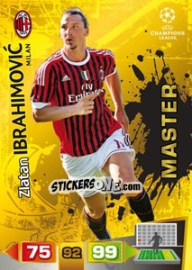 Sticker Zlatan Ibrahimovic - UEFA Champions League 2011-2012. Adrenalyn XL n. 344 - Panini