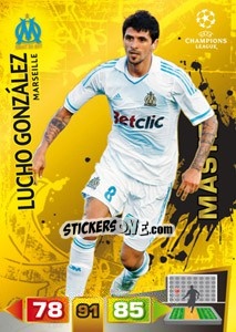 Sticker Lucho González - UEFA Champions League 2011-2012. Adrenalyn XL n. 345 - Panini