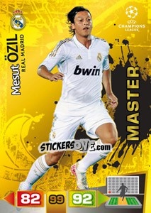 Sticker Mesut Özil - UEFA Champions League 2011-2012. Adrenalyn XL n. 347 - Panini