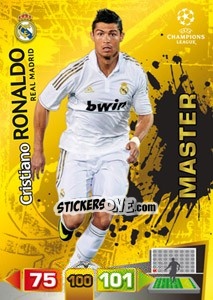Sticker Cristiano Ronaldo - UEFA Champions League 2011-2012. Adrenalyn XL n. 348 - Panini