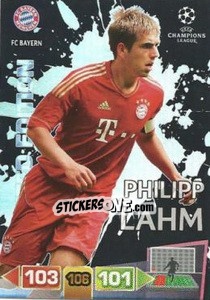 Figurina Philipp Lahm - UEFA Champions League 2011-2012. Adrenalyn XL - Panini