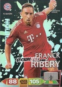 Sticker Franck Ribéry - UEFA Champions League 2011-2012. Adrenalyn XL n. LE12 - Panini