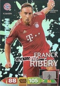 Sticker Franck Ribéry - UEFA Champions League 2011-2012. Adrenalyn XL - Panini