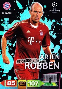 Sticker Arjen Robben - UEFA Champions League 2011-2012. Adrenalyn XL - Panini