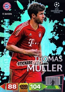 Sticker Thomas Müller - UEFA Champions League 2011-2012. Adrenalyn XL n. LE14 - Panini