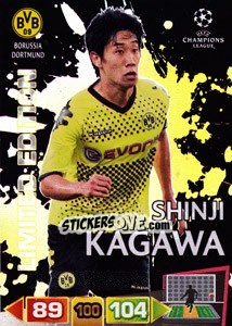 Sticker Shinji Kagawa - UEFA Champions League 2011-2012. Adrenalyn XL n. LE16 - Panini