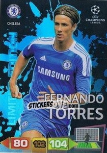 Figurina Fernando Torres - UEFA Champions League 2011-2012. Adrenalyn XL - Panini