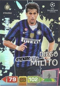 Sticker Diego Milito - UEFA Champions League 2011-2012. Adrenalyn XL n. LE23 - Panini
