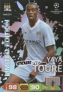 Sticker Yaya Touré - UEFA Champions League 2011-2012. Adrenalyn XL n. LE25 - Panini
