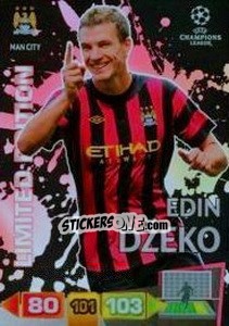 Sticker Edin Džeko - UEFA Champions League 2011-2012. Adrenalyn XL n. LE26 - Panini