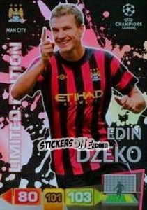 Cromo Edin Džeko - UEFA Champions League 2011-2012. Adrenalyn XL - Panini