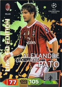 Sticker Alexandre Pato - UEFA Champions League 2011-2012. Adrenalyn XL n. LE32 - Panini