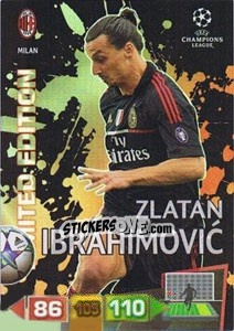 Sticker Zlatan Ibrahimovic - UEFA Champions League 2011-2012. Adrenalyn XL - Panini