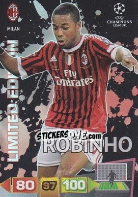 Sticker Robinho - UEFA Champions League 2011-2012. Adrenalyn XL n. LE34 - Panini