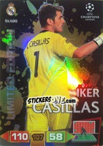 Sticker Iker Casillas - UEFA Champions League 2011-2012. Adrenalyn XL n. LE37 - Panini