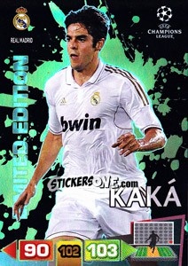 Figurina Kaká - UEFA Champions League 2011-2012. Adrenalyn XL - Panini
