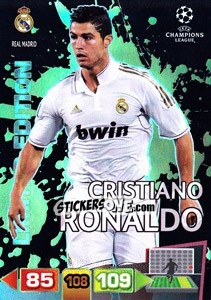 Sticker Cristiano Ronaldo - UEFA Champions League 2011-2012. Adrenalyn XL n. LE40 - Panini