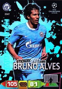 Figurina Bruno Alves - UEFA Champions League 2011-2012. Adrenalyn XL - Panini