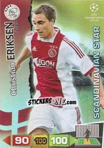 Cromo Christian Eriksen - UEFA Champions League 2011-2012. Adrenalyn XL - Panini