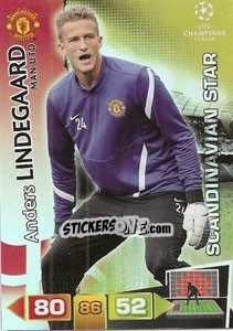 Sticker Anders Lindegaard - UEFA Champions League 2011-2012. Adrenalyn XL n. SS3 - Panini