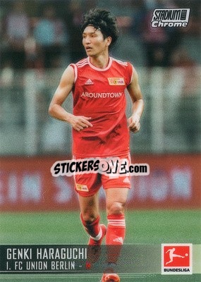 Sticker Genki Haraguchi - Stadium Club Chrome Bundesliga 2021-2022 n. 16 - Topps