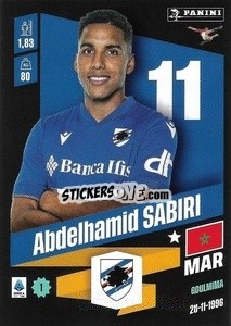 Cromo Abdelhamid Sabiri - Calciatori 2022-2023 - Panini