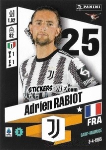 Sticker Adrien Rabiot - Calciatori 2022-2023 - Panini