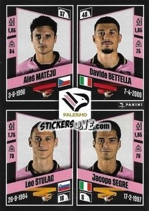 Sticker Aleš Matějů / Davide Bettella / Leo Štulac / Jacopo Segre - Calciatori 2022-2023 - Panini