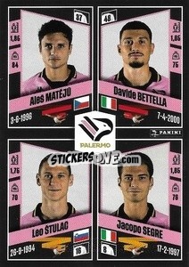 Figurina Aleš Matějů / Davide Bettella / Leo Štulac / Jacopo Segre - Calciatori 2022-2023 - Panini