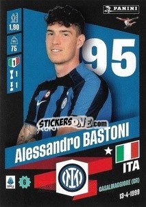 Figurina Alessandro Bastoni - Calciatori 2022-2023 - Panini