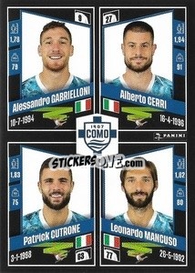 Figurina Alessandro Gabrielloni / Alberto Cerri / Patrick Cutrone / Leonardo Mancuso - Calciatori 2022-2023 - Panini