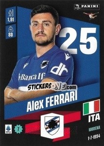 Figurina Alex Ferrari - Calciatori 2022-2023 - Panini