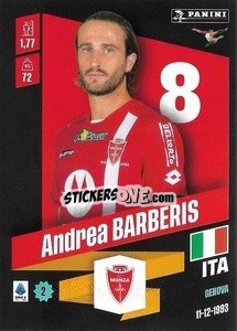 Figurina Andrea Barberis - Calciatori 2022-2023 - Panini