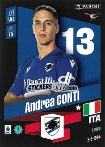 Figurina Andrea Conti - Calciatori 2022-2023 - Panini