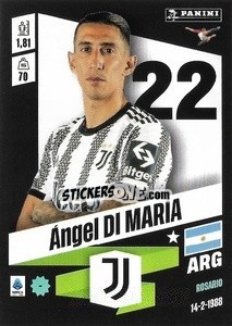 Sticker Ángel Di María - Calciatori 2022-2023 n. 217 - Panini